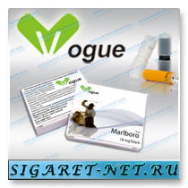 Картомайзеры для электронных сигарет Vogue Standard и Vogue Premium со вкусом табака Marlboro, разным содержанием никотина, а также без никотина. Картомайзеры Vogue чёрного, белого и жёлтого цвета для соответствующих электронных сигарет.